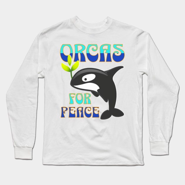 Orcas for Peace Long Sleeve T-Shirt by Distinct Designs NZ